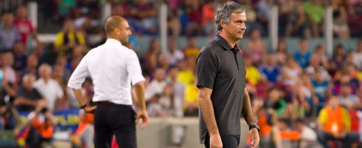José Mourinho et Pep Guardiola