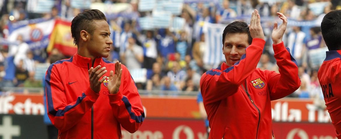 Neymar et Lionel Messi