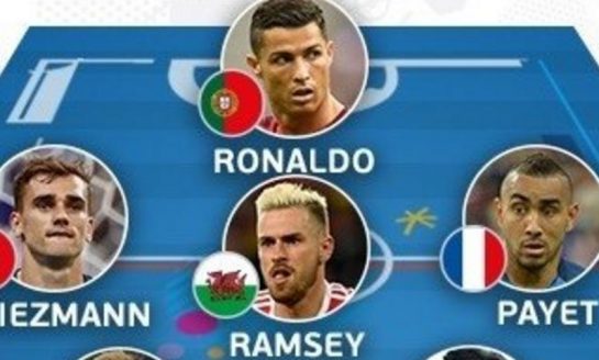 Euro 2016 : Griezmann élu meilleur joueur, deux Français dans l'équipe type