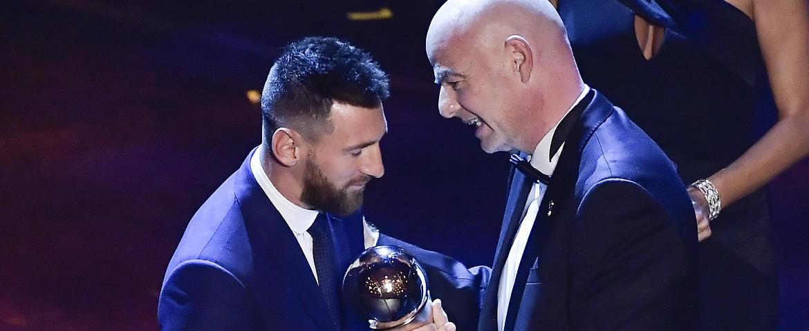 Lionel Messi et Gianni Infantino