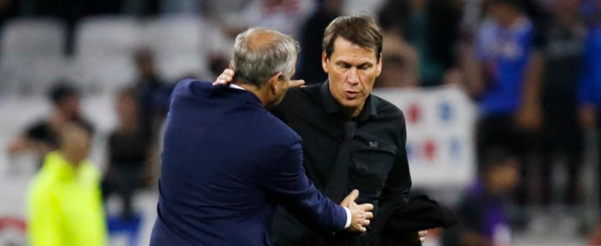 Bruno Genesio et Rudi Garcia