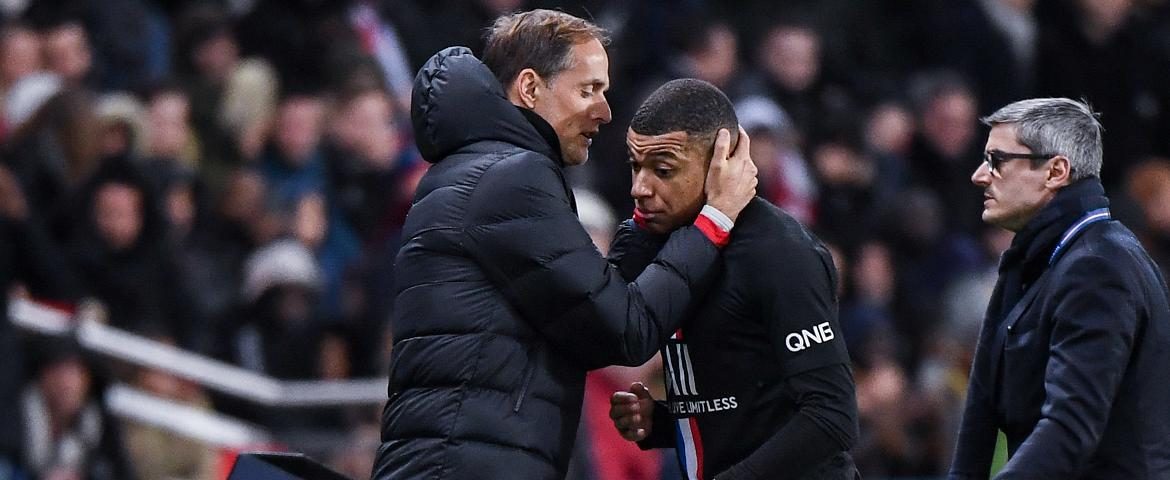 Thomas Tuchel et Kylian Mbappé