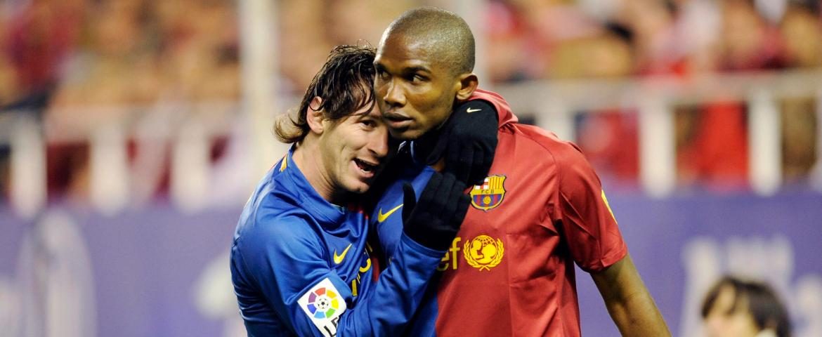 Lionel Messi et Samuel Eto'o