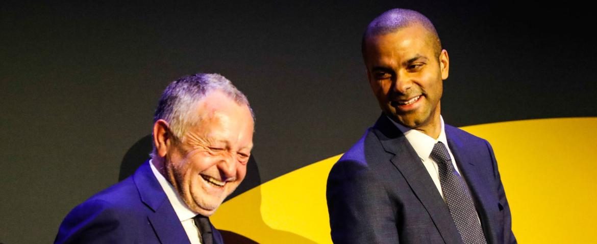 Tony Parker et Jean-Michel Aulas