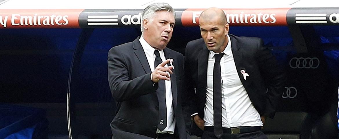 Carlo Ancelotti et Zinedine Zidane