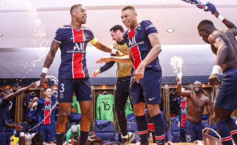 PSG 0-1 Bayern : la joie des Parisiens dans le vestiaire après la qualif&rsquo;