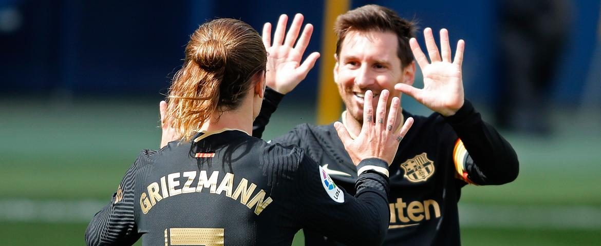 Antoine Griezmann et Lionel Messi