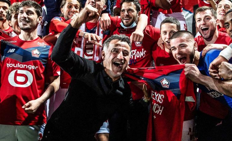 Lille champion, Galtier arrosé, la ville en feu… Les images de la fête !