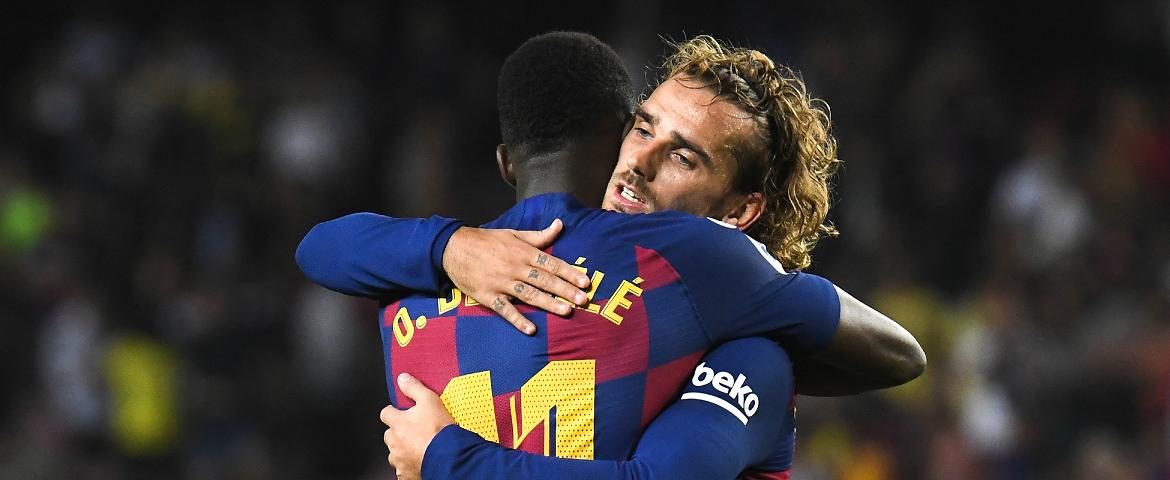 Ousmane Dembélé et Antoine Griezmann