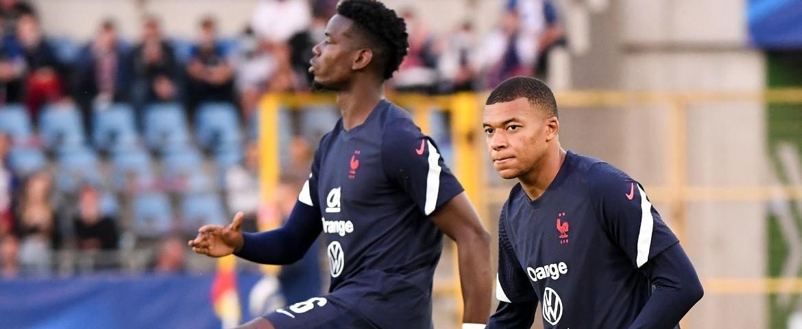 Paul Pogba et Kylian Mbappé