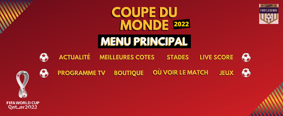 100% COUPE DU MONDE 2022 : Prog.TV, Actu, Live score, Cotes, Shopping, Jeux…