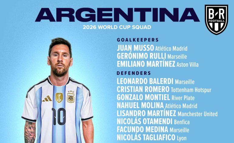 Coupe du monde 2026 : Argentine a dévoilé sa liste officielle