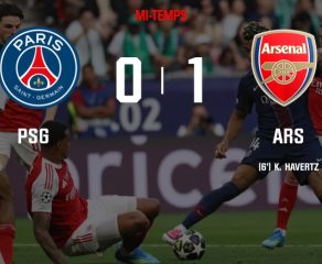 PSG - Arsenal : les Gunners prennent l'avance dans une première période parfaitement maîtrisée