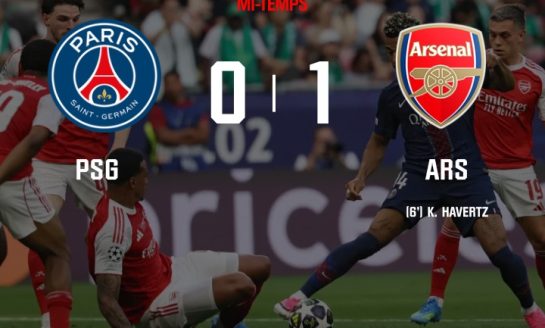 PSG - Arsenal : les Gunners prennent l'avance dans une première période parfaitement maîtrisée