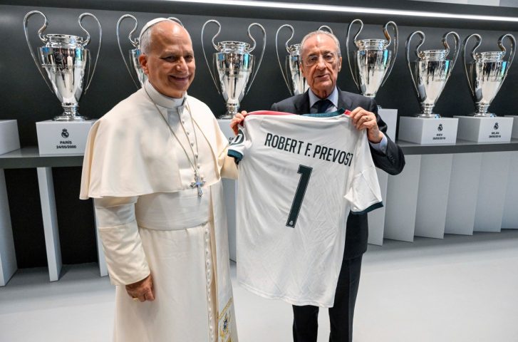 Pape Léon XIV et florentino Pérez
