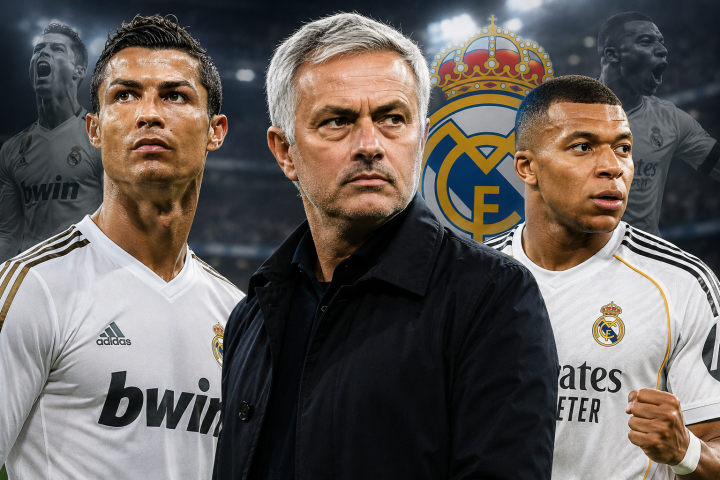 Cristiano Ronaldo José Mourinho Kylian Mbappé